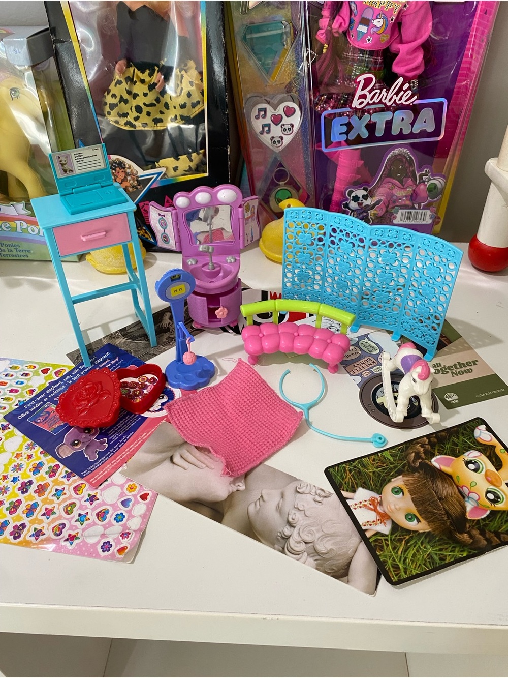 assorted doll accessories